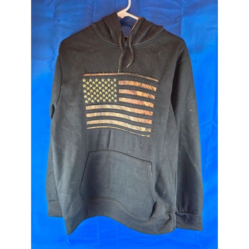 Mossy Oak Thick American Flag Hoodie